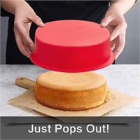Round Cake Pan-Silicone Mold for Baking Non-Stick