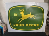 Metal John Deere sign