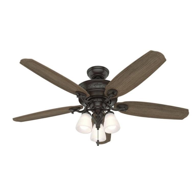 Osbourne 54 in. LED Noble Bronze Ceiling Fan