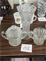 Lot of Pressed Glass