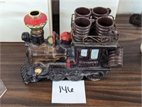 Locomotive Whiskey Decanter and Shot Glasses