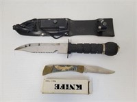 Survival knife and pocket knife lot