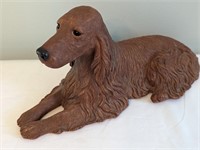 SANDCAST DOG SCULPTURE