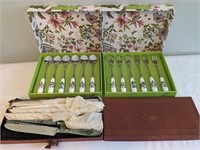 VINTAGE SERVING SETS & KNIVES