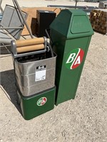 British Automotive Trash Can And Wringer