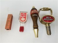 Lot Of 4 "Old Milwaukee" Beer Tap Handles