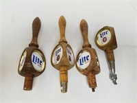 Lot Of 4 "Lite" Beer Taps