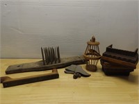 Primitive wood tools & misc.