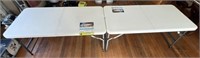 Lot of 2 4ft Folding Plastic Tables