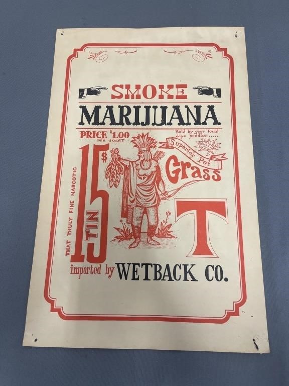 Rolly Crump "Smoke Marijuana” Poster