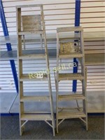 2 Aluminum Step Ladders