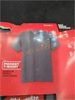 Milwaukee Large gray pocket T-shirt