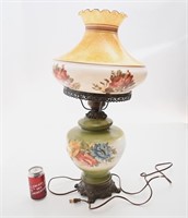 Lampe vintage, en verre,