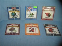 Group of vintage football tatoo sets