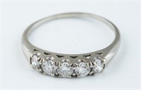 14k White gold 0.70ctw diamond ring.