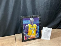 Kobe Bryant Signed 8x10 Framed Photo w COA