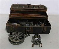 Tackle box with reels