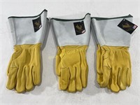 (3) Buckskin Welding Gloves Sz 2XL