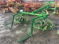 PJ Zweggers Tedder rake, PTO left on machine