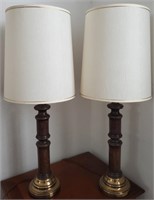 819 - PAIR OF MATCHING TABLE LAMPS 36"H
