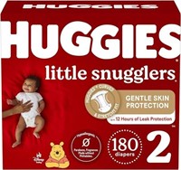 180-Pk HUGGIES Diapers Size 2, Little Snugglers