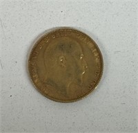 1907 8g GOLD SOVEREIGN GEORGE REX COIN