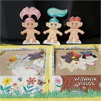 Vintage 1965 Troll Paper Doll Set