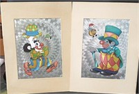 3-D Clown Prints 8x10 "