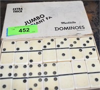 Vintage Jumbo Marblelike Dominoes