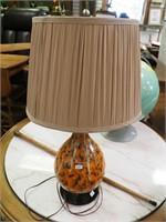 Mid-century style 28" high table lamp with shade