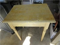 small wood table