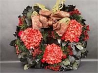 Bougainvillea Red Hydrangeas Christmas Door Wreath