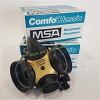 (2) New MSA Large Respirator Facepieces