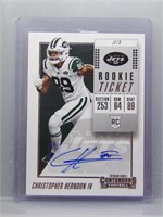 Christopher Herndon 2018 Contenders Rookie Auto