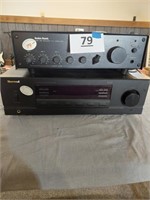 Sherwood AM/FM stereo receiver and Radio Shack
