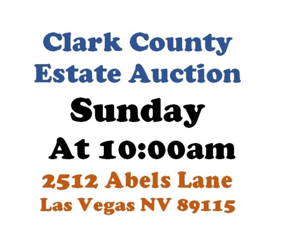 Sun.@10am - Las Vegas Estate Online Public Auction 7/7