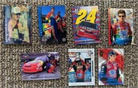 Jeff Gordon 7 card racing lot