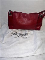Red Leather Brighton Leather Shoulder Bag Purse