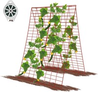 GROWNEER 34 x 48 Inches Red Foldable Trellis