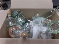 Misc. glass containers and more