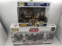 FUNKO POP STAR WARS - REBEL FOUR PACK AND RANCOR