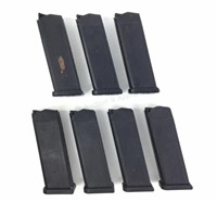 (7) Glock 9mm Double Stack Pistol Magazines