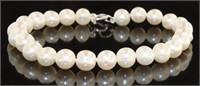 Genuine 8 mm Cultured Pearl 7.5" Bracelet