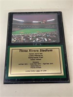 Limited Edition #0052 of 5000 Three Rivers Stadium