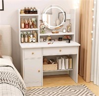 ZZXC Dressing Table, Makeup Table with Drawers, Va