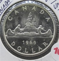 1962 Canadian Silver Dollar. UNC.