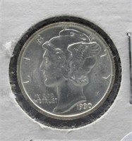 1930 Mercury Silver Dime.