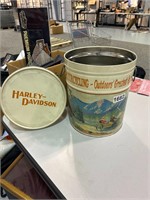 Harley Davidson Popcorn Tin
