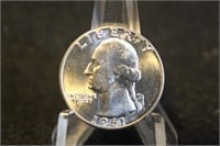 1961-D Uncirculated Washington Silver Quarter