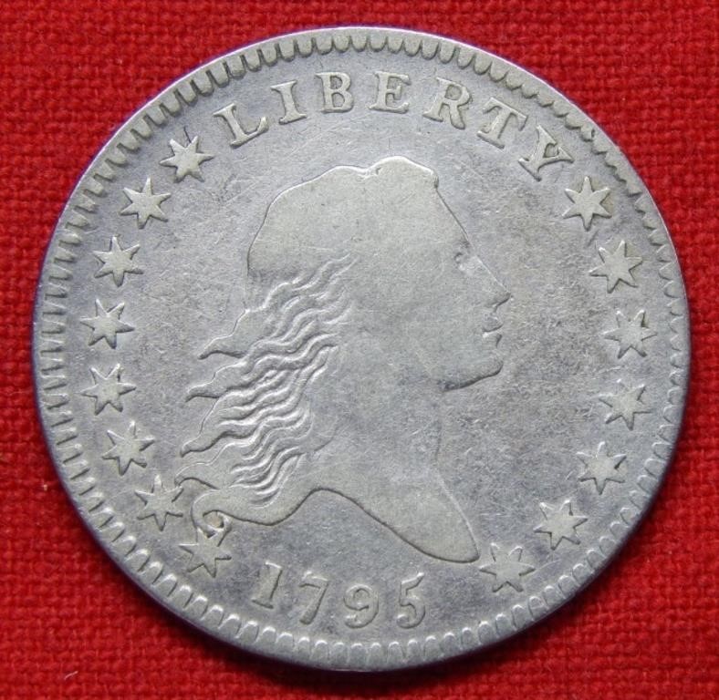 1795 Flowing Hair Silver Half Dollar